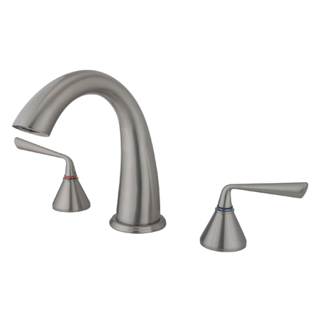 Roman Tub Faucet, Brushed Nickel, Deck Mount