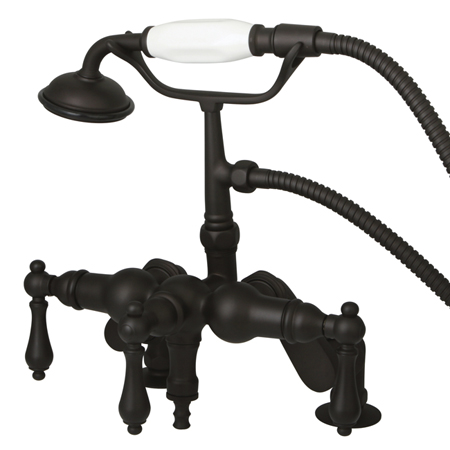 Deck Mount Clawfoot Tub Filler with Hand Shower