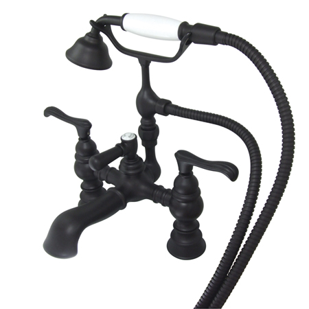 Deck-Mount Clawfoot Tub Faucet, Oil Rubbed Bronze, Deck Mount
