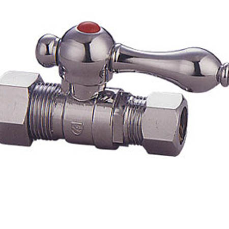 Straight Stop With .62 in. OD Compression x .5 in. OD Compression