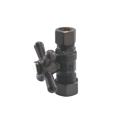 CC44455X Straight Stop With .62 in. OD Compression x .5 in. OD Compression
