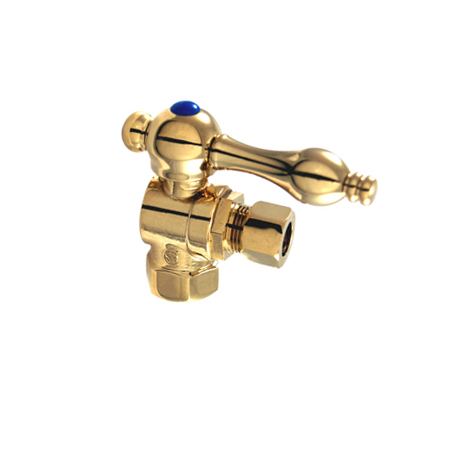 CC33102 Angle Stop with .37 in. IPS x .37 in. OD Compression