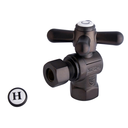 CC33105X Angle Stop with .37 in. IPS x .37 in. OD Compression