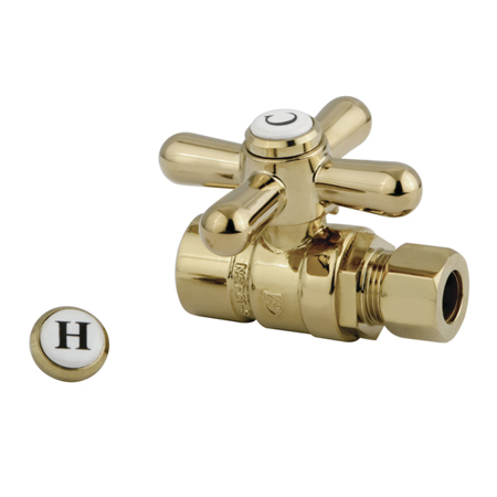 Picture of Kingston Brass CC43252X Straight Stop with .5 in. Sweat x .37 in. OD Compression