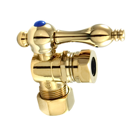 CC54302 Classic Angle Stop with .62 in. OD Compression x .5 in. or .44 in. Slip Joint
