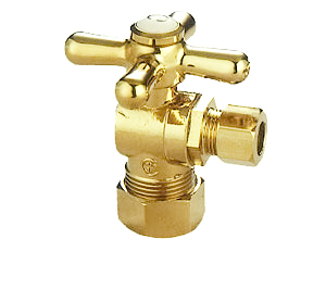 CC54302X Classic Angle Stop with .62 in. OD Compression x .5 in. or .44 in. Slip Joint