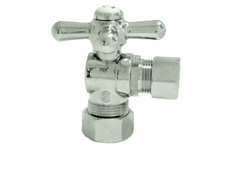 CC54401X Angle Stop with .62 in. OD Compression x .5 in. OD Compression