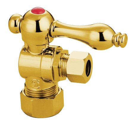 CC53302 Classic Angle Stop with .62 in. OD Compression x .37 in. OD Compression