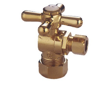 Classic Angle Stop with .62 in. OD Compression x .37 in. OD Compression