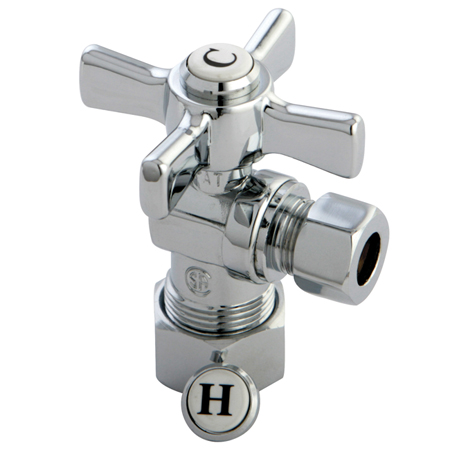 CC53301ZX  Millennium .62 in. OD Compression X .37 in. OD Compression Angle Valve- Polished Chrome