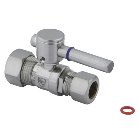 CC44458DL Straight Stop With .62 in. OD Compression x .5 in. OD Compression