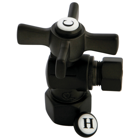 Millennium .5 in. FIP X .37 in. OD Compression Angle Valve, Oil Rubbed Bronze