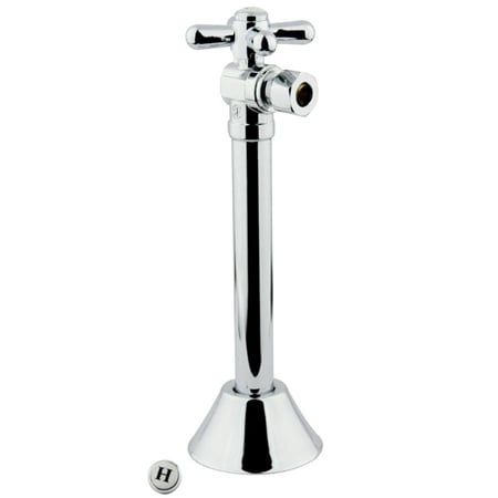 CC83201X .5 in. Sweat- .37 in. OD Compression Angle Shut-Off Valve with 5 in. Extension