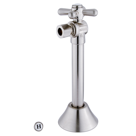 CC83208X .5 in. Sweat- .37 in. OD Compression Angle Shut-Off Valve with 5 in. Extension