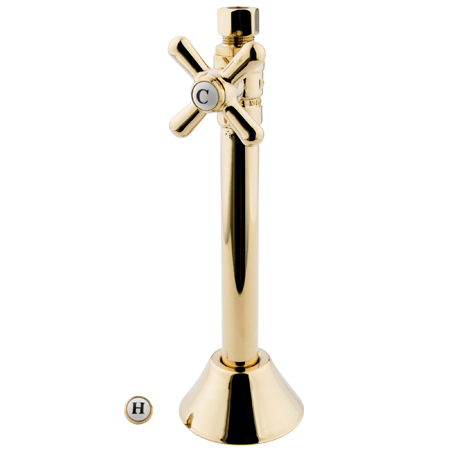 CC83252X Straight Stop with .5 in. Sweat- .37 in. OD Compression Angle and 5 in. Extension
