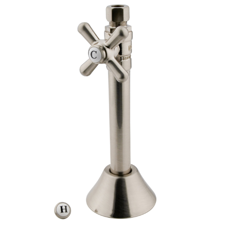 CC83258X Straight Stop with .5 in. Sweat, .37 in. OD Compression Angle and 5 in. Extension