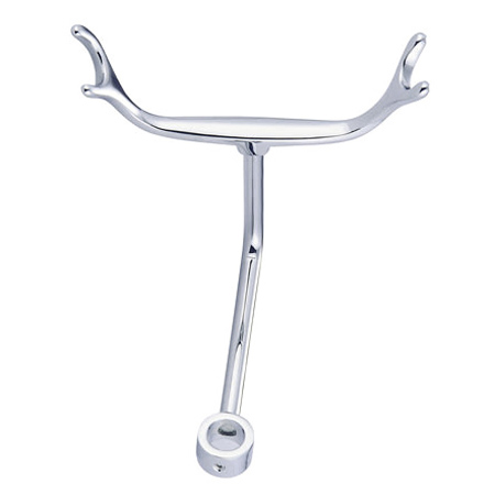 Vintage Shower Pole Holder, Polished Chrome