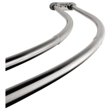 Picture of Kingston Brass CCD2171 Adjustable - 60 in. -72 in. - Double Curved Stainless Steel Shower Curtain Rod