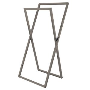 Pedestal X Style Iron Construction Towel Rack