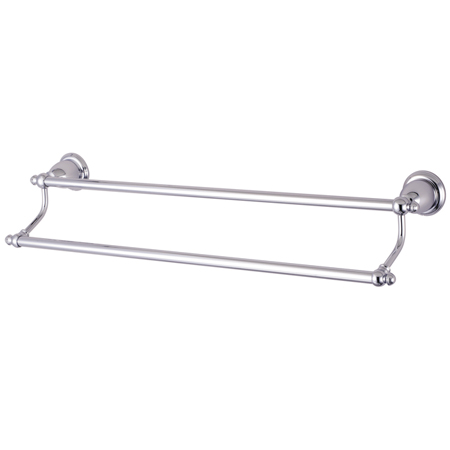 English Vintage 18 in. Dual Towel Bar- Chrome