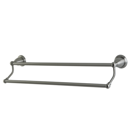 Heritage 18 in. Dual Towel Bar, Satin Nickel