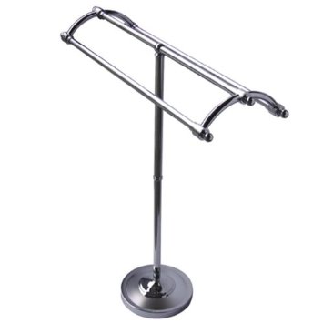 SCC2271 Pedestal Round Plate Towel Rack, Polished Chrome