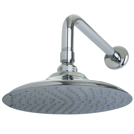 Picture of Kingston Brass K136A1CK Kingston Brass Victorian 8 in. Shower Head with 12 in. Shower Arm- Polished Chrome
