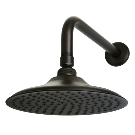 Picture of Kingston Brass K136A5CK Kingston Brass Victorian 8 in. Shower Head with 12 in. Shower Arm, Oil Rubbed Bronze