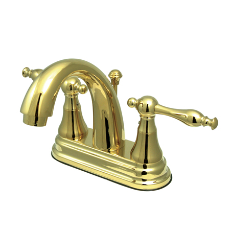 KS7612NL Two Handle 4 in. Centerset Lavatory Faucet with Brass Pop-up