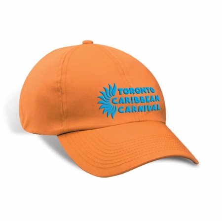 GDC-GameDevCo Ltd. TCC-95009 Toronto Caribbean Carnival Unstructured Cotton Cap Tangerine