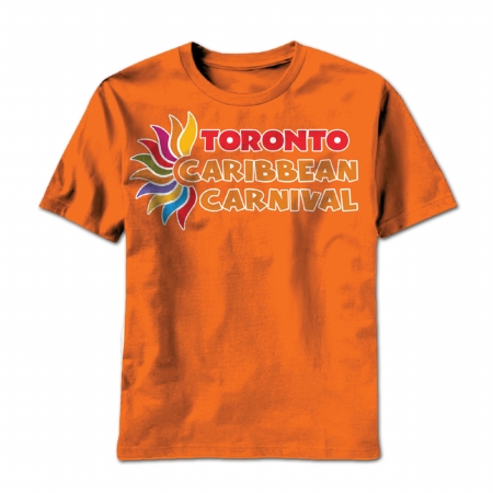 Picture of GDC-GameDevCo Ltd. TCC-95042XS Toronto Caribbean Carnival Youth T-Shirt- Orange- Horizontal Logoxs
