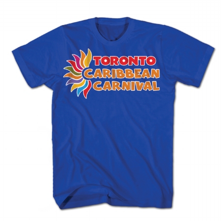 GDC-GameDevCo Ltd. TCC-95046XXL Toronto Caribbean Carnival Adult T, Blue, Horizontal Logo XXL