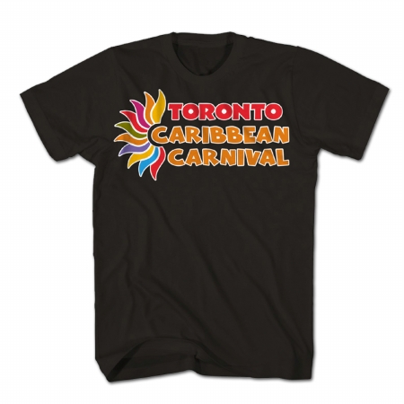 Picture of GDC-GameDevCo Ltd. TCC-95047S Toronto Caribbean Carnival Adult T-Shirt- Black- Horizontal Logo S