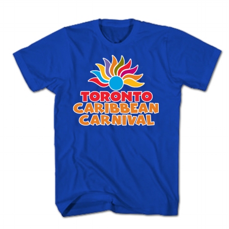 GDC-GameDevCo Ltd. TCC-95049S Toronto Caribbean Carnival Adult T-Shirt, Blue, Arch Logo, S