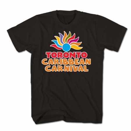 Picture of GDC-GameDevCo Ltd. TCC-95050XL Toronto Caribbean Carnival Adult T-Shirt- Black- Arch Logo- XL
