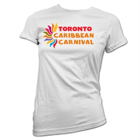 Picture of GDC-GameDevCo Ltd. TCC-95063XL Toronto Caribbean Carnival Womens T-Shirt- White- XL