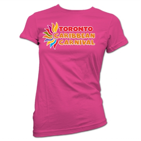 Picture of GDC-GameDevCo Ltd. TCC-95064XL Toronto Caribbean Carnival Womens T-Shirt- Pink- XL