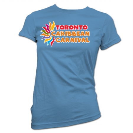 Picture of GDC-GameDevCo Ltd. TCC-95065XL Toronto Caribbean Carnival Womens T-Shirt- Blue- XL