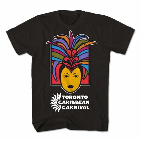 Picture of GDC-GameDevCo Ltd. TCC-95067M Toronto Caribbean Carnival Adult T-Shirt- Black- Caribbean Queen M
