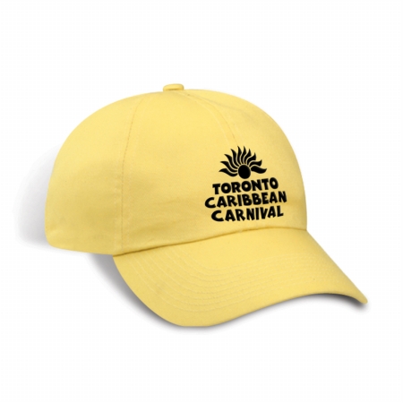 Picture of GDC-GameDevCo Ltd. TCC-95075 Toronto Caribbean Carnival Unstructured Cotton Cap Lemon