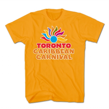 Picture of GDC-GameDevCo Ltd. TCC-95081L Toronto Caribbean Carnival Adult T-Shirt- Orange- Arch Logo- L
