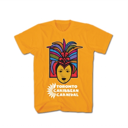 Picture of GDC-GameDevCo Ltd. TCC-95082S Toronto Caribbean Carnival Youth T-Shirt- Orange- Caribbean Queen S