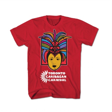 Picture of GDC-GameDevCo Ltd. TCC-95083L Toronto Caribbean Carnival Youth T-Shirt- Red- Caribbean Queen L