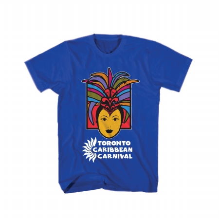 Picture of GDC-GameDevCo Ltd. TCC-95085XL Toronto Caribbean Carnival Youth T-Shirt- Blue- Caribbean QueenXL