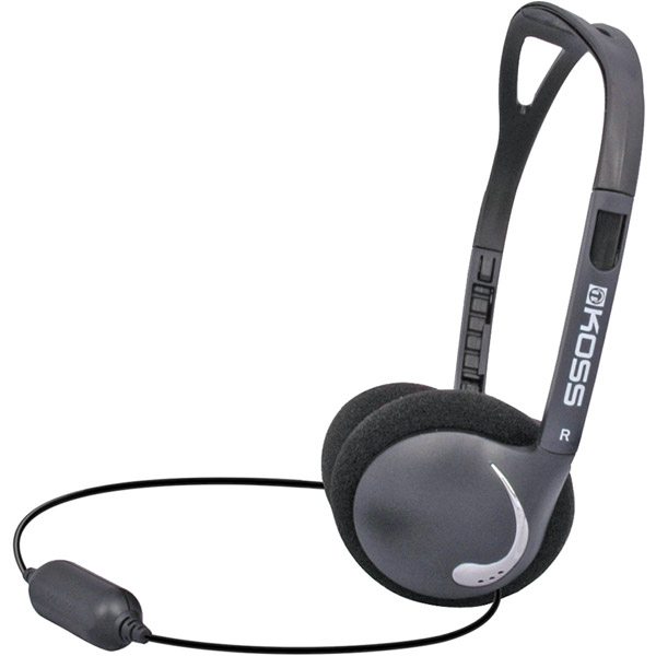 Picture of Koss KPH25K Black Ultra-lightweight Headphones with Folding Design