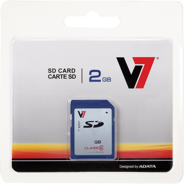 Picture of V7 VASD2GR-1N 2GB SD Memory Card