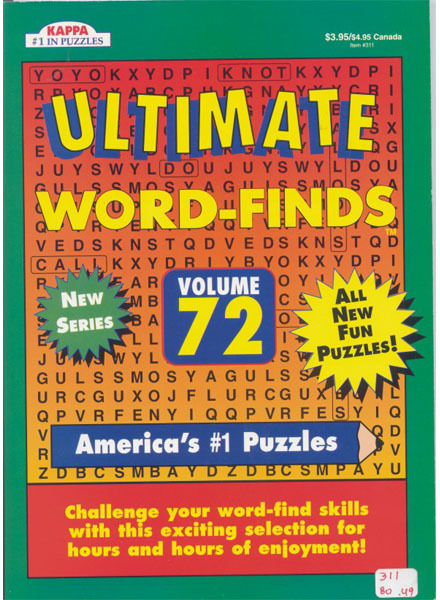 Picture of DDI 1301682 Ultimate Word-Finds Puzzle book - Full Size Case of 48