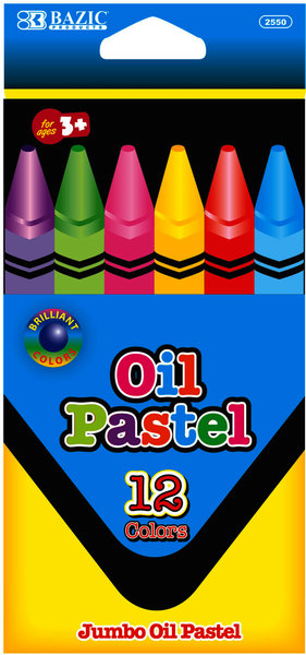Picture of DDI 1037871 Bazic 12 Color Jumbo Oil Pastels Case of 24