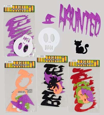 Picture of DDI 1175282 Halloween Glittered Eva Cutouts