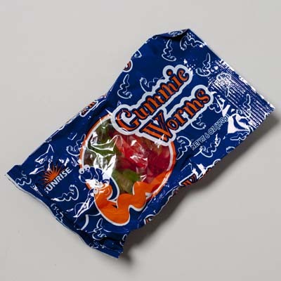 Picture of DDI 1272390 Sunrise Gummy Worms 6 Ounce Bag Case of 24